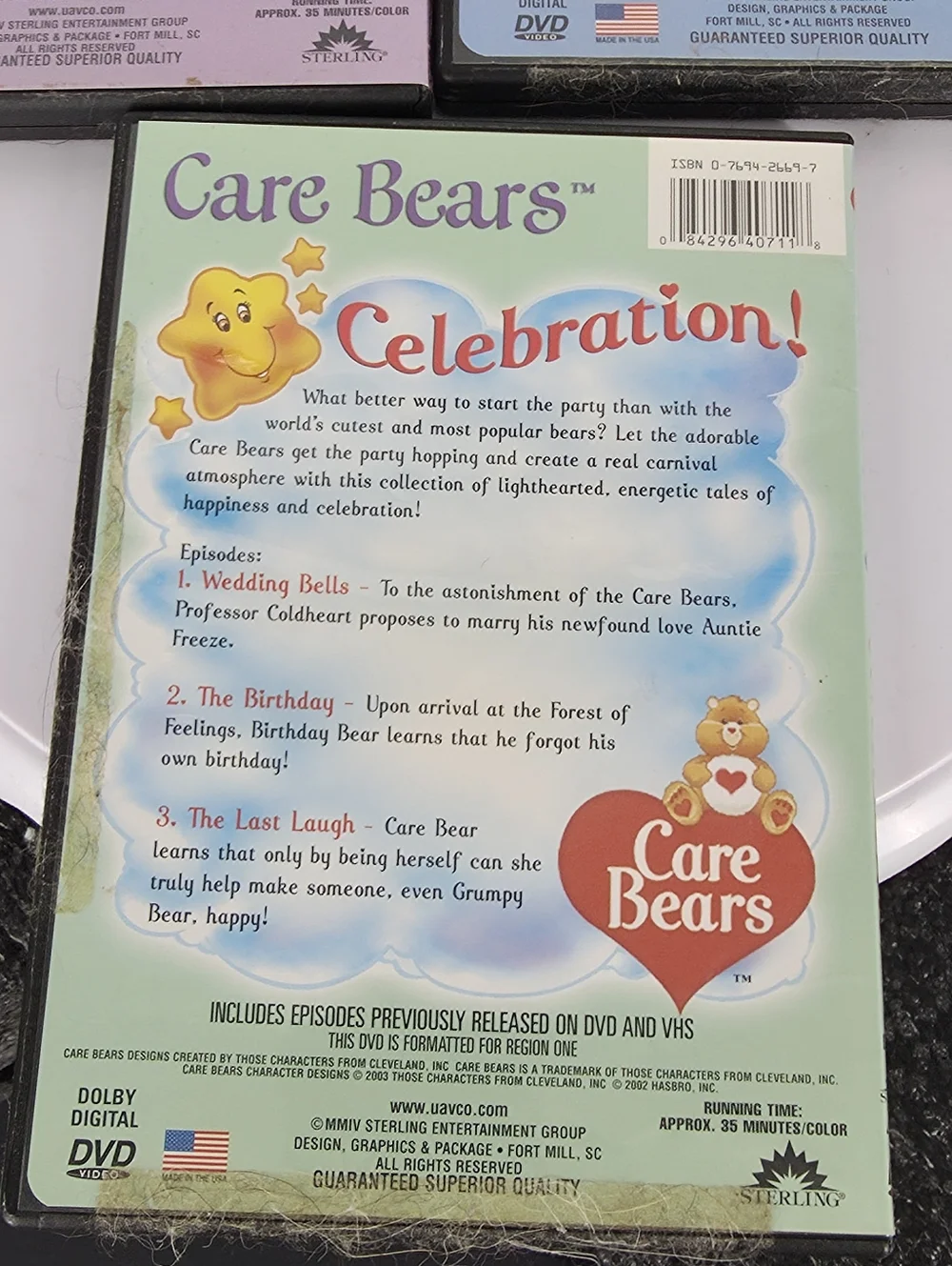 Care Bears DVD Bundle Dreamland Celebration Last Laugh Lot of 3